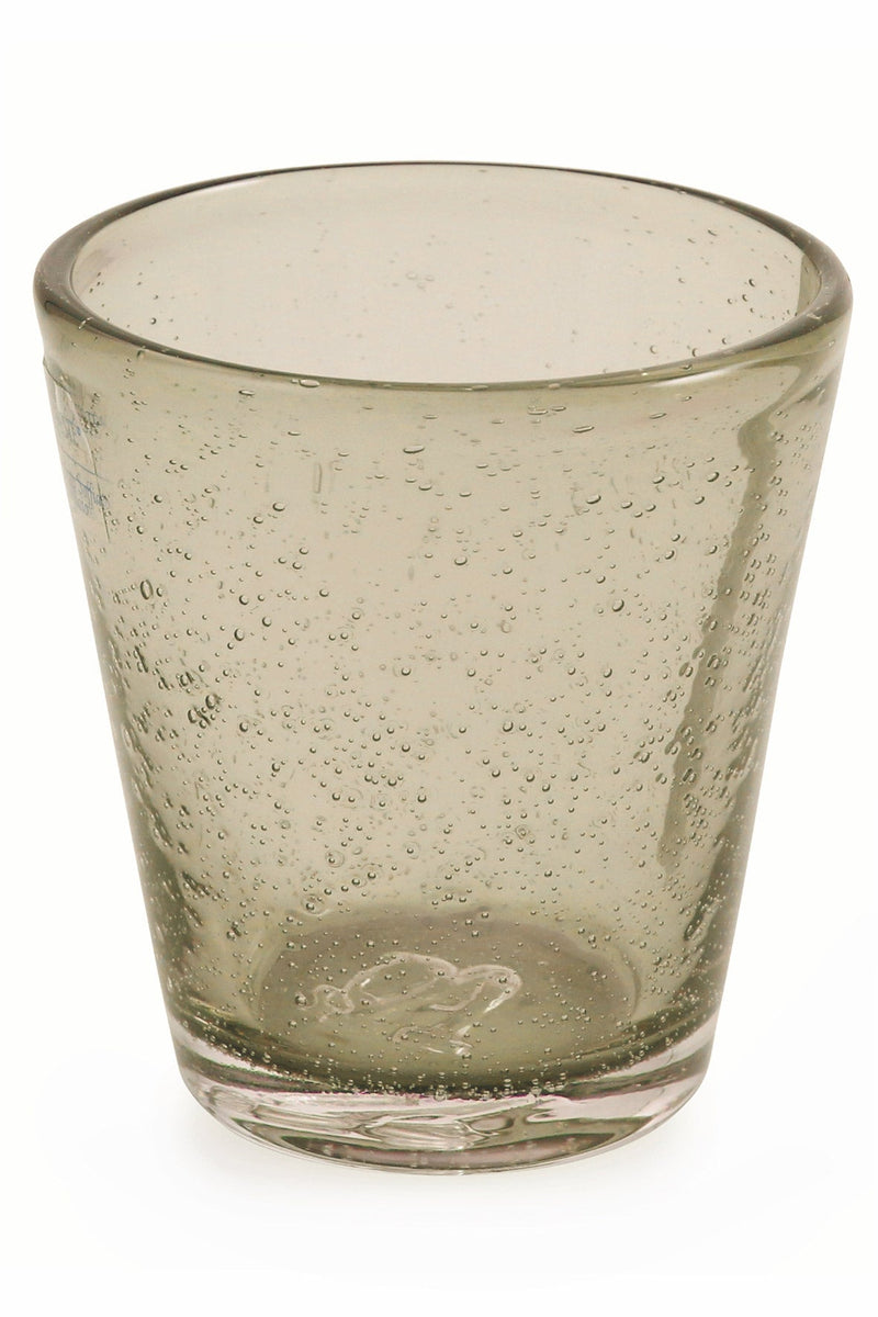 Set 6 Bicchieri Ø9x10 cm in Vetro Soffiato Villa d'Este Home Tivoli Cancun Grigi