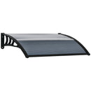 Pensilina Tettoia  100x80 cm in Policarbonato Anti-UV Nero