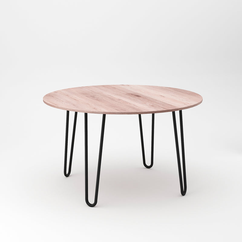 Hairpin Set di Gambe H2 Aste per Tavolo H400 Verniciato Nero Acciaio Emuca