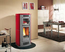 Pedana Salvapavimento per Stufe a Pellet e Legna 100x90 cm in Acciaio Nera