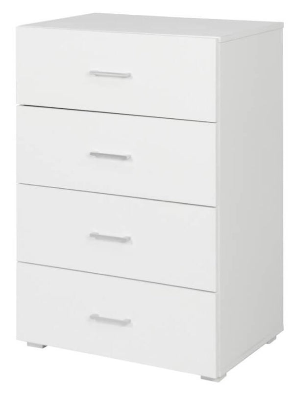 acquista Cassettiera 4 Cassetti 60x41x87 cm in MDF Bianco