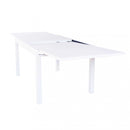 Tavolo Allungabile Hawaii 135/270x90x75 h cm in Alluminio Bianco