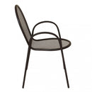 Sedia da Giardino Sheffield Impilabile 54x61x90 h cm in Acciaio Taupe