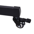Supporto Tv da Terra Altezza Regolabile con Ruote Nero 90x64x175 cm 