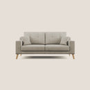 Divano 3 Posti 206x95x91 cm in Tessuto Panna