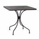 Tavolo da Giardino in Ferro Quadrato 70x70x71cm Ivrea Noce