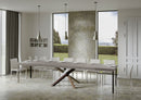Tavolo Allungabile 200/460x90 cm Volantis Premium Cashmere Gambe Multicolore 4/C      
