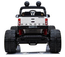Macchina Elettrica per Bambini 2 posti Fuoristrada 24V con Licenza Ford Monster Truck 4x4 Bianca