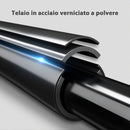 Set 2 Barre per Dip Parallele 4 Altezze Regolabili 70x50x80-105 cm Maniglie Antiscivolo in Acciaio Nero 