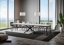 Tavolo 160x90x77 cm Famas Fix Bianco Frassino