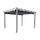 Pergola da Giardino 3x4 m in Alluminio Tortora Telo Grigio