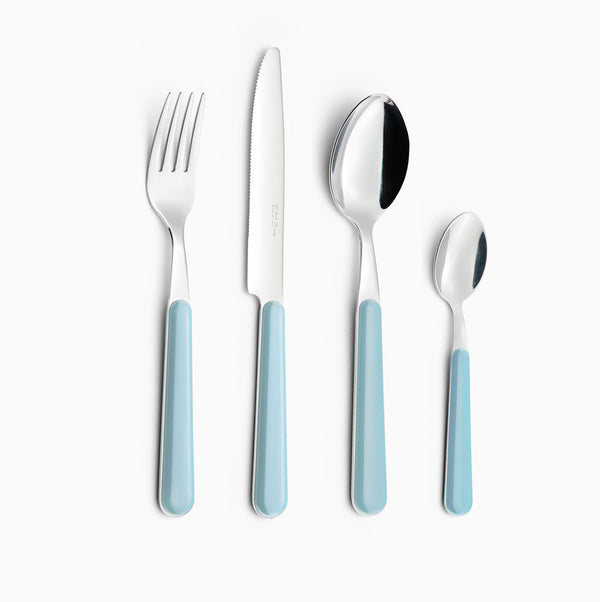 Servizio Set di Posate 24 pezzi in Acciaio Inox Eme Brio Azzurro 63 online