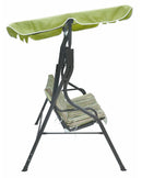 Dondolo da Giardino 3 Posti in Metallo Soriani Righe Fantasy