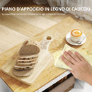 Carrello da Cucina 83x40x83 cm Armadietto e Portabottiglie Rovere   