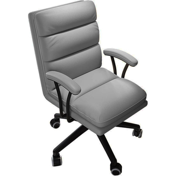 Sedia Poltrona da Ufficio Presidenziale Altezza Regolabile Grigio Chiaro prezzo