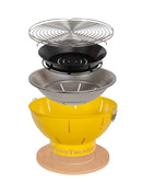 Barbecue a Carbonella Ø41x25 cm Smile in Acciaio Verde