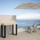 Consolle Allungabile 90-290x40x77 cm in Nobilitato Marrone