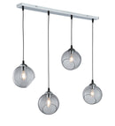 Lampada a Sospensione da Interno  E27 in Metallo Cromo