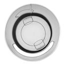 Cestino Gettacarte Posacenere Ø24,7 cm in Acciaio 10L per Interno Esterno