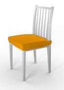 Set 2 Coprisedie Elasticizzati in Poliestere Giallo 
