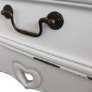 Tavolo Cuore 79x31x79 h cm in Legno di paulownia Bianco