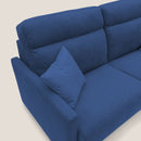 Divano Letto 2 Posti 176x102x97 cm in Tessuto Blu