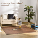 Tappeto Puzzle per Bambini 182,5x182,5 cm in EVA Marrone