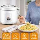 Cuociriso Elettrico 1,8 L 700 W con Vaporiera e Mantenimento al Caldo Automatico      