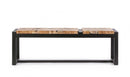 Panca 135x35x47 cm Elwood in Acciaio e Legno