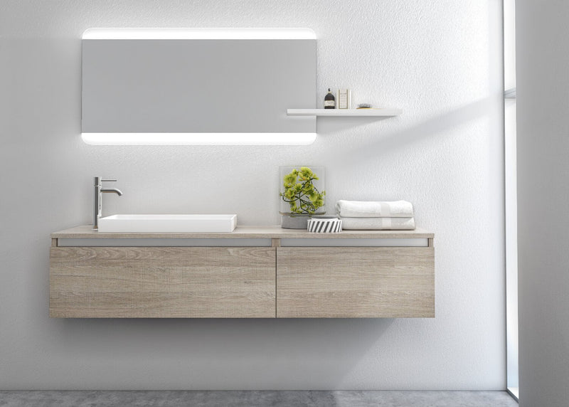 Mobile Bagno Sospeso 170cm TFT Ibiza Tabacco Chiaro 2