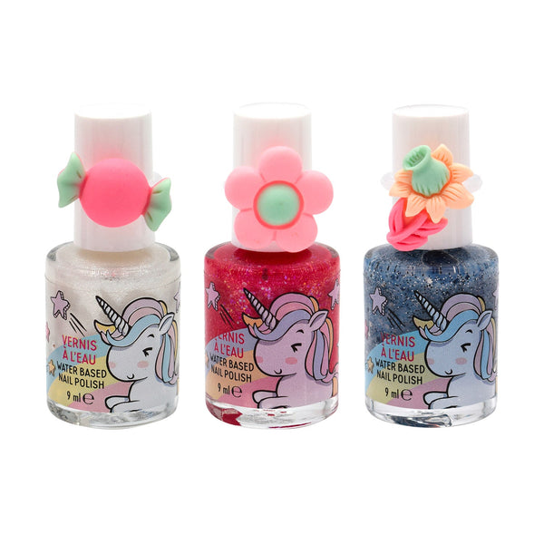 Box 3 Smalti Unicorno per Bambini a Base d’Acqua 9 ml Profumazione Rosa prezzo