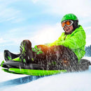 Bob Slittino da Neve 98x56x30 cm 2 Posti Stratos Rosso