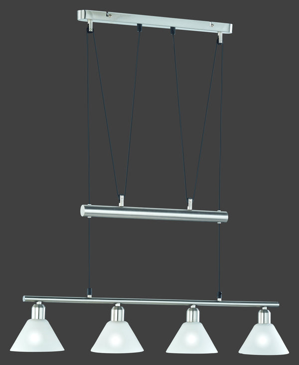 sconto Lampada a Sospensione da Interno E14 in Metallo Nickel Opaco