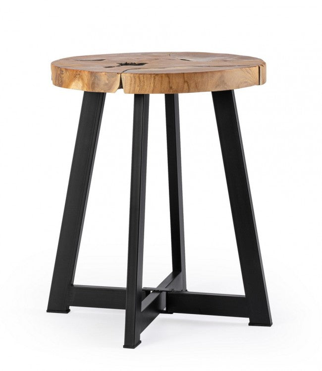 Tavolino Ø 40x45 cm Elwood in Legno