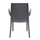 Sedia indiana 57x59x86 h cm in Wicker Taupe