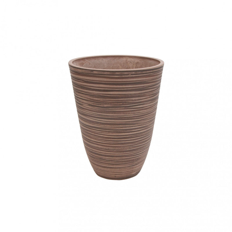 Vaso Grande Anemone Ø39x46 cm in Fibra sintetica Taupe