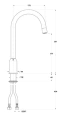 Rubinetto Cucina Miscelatore Monocomando Doccetta Estraibile Apell APG12921CR Cromato