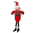 Elfo tessuto rosso verde cm 11x8xh40