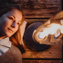 Lampada a Bioetanolo da Tavolo Ø9x40,5 cm in Acciaio Inossidabile Grigio