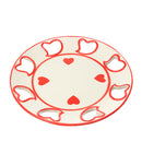 Set 2 Piatti con Cuori H 26 cm