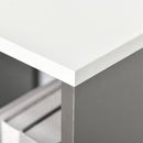 Mobile Libreria a 8 Ripiani 100x24x124 cm in Legno Grigio Carbone   