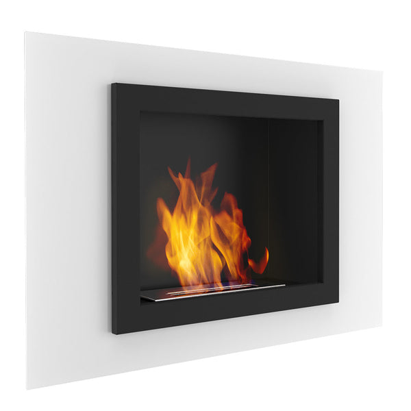 acquista Camino a Bioetanolo da Parete 90x63 cm Flig Indianapolis Bianco