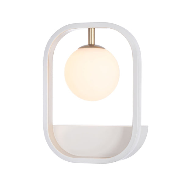 online Lampada da parete Modern in Metallo Avola Bianco con Oro