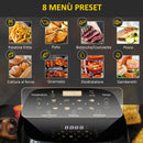 Friggitrice Elettrica ad Aria Calda 1800W Capacità 11 Litri Nera