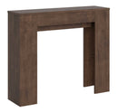 Consolle Allungabile 90x25/181 cm Pannelli in Nobilitato Slick Noce