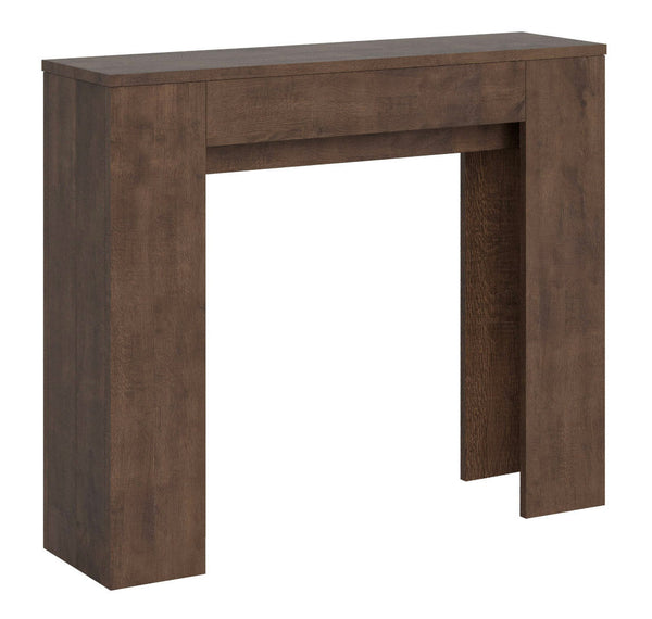sconto Consolle Allungabile 90x25/181 cm Pannelli in Nobilitato Slick Noce