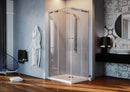 Box Doccia Angolare 2 Ante Scorrevoli in Cristallo Trasparente 8mm H200 Fosterberg Horsens Varie Misure