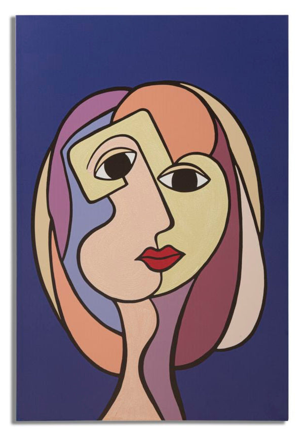 acquista Stampa Dipinta Double Faces Large 1 80x3x120 cm in Legno e Tessuto