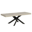 Tavolo Allungabile 160-264x90x77 cm Volantis Premium Cashmere Telaio Antracite 