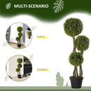 Pianta Artificiale Bosso H90 cm con Vaso Verde